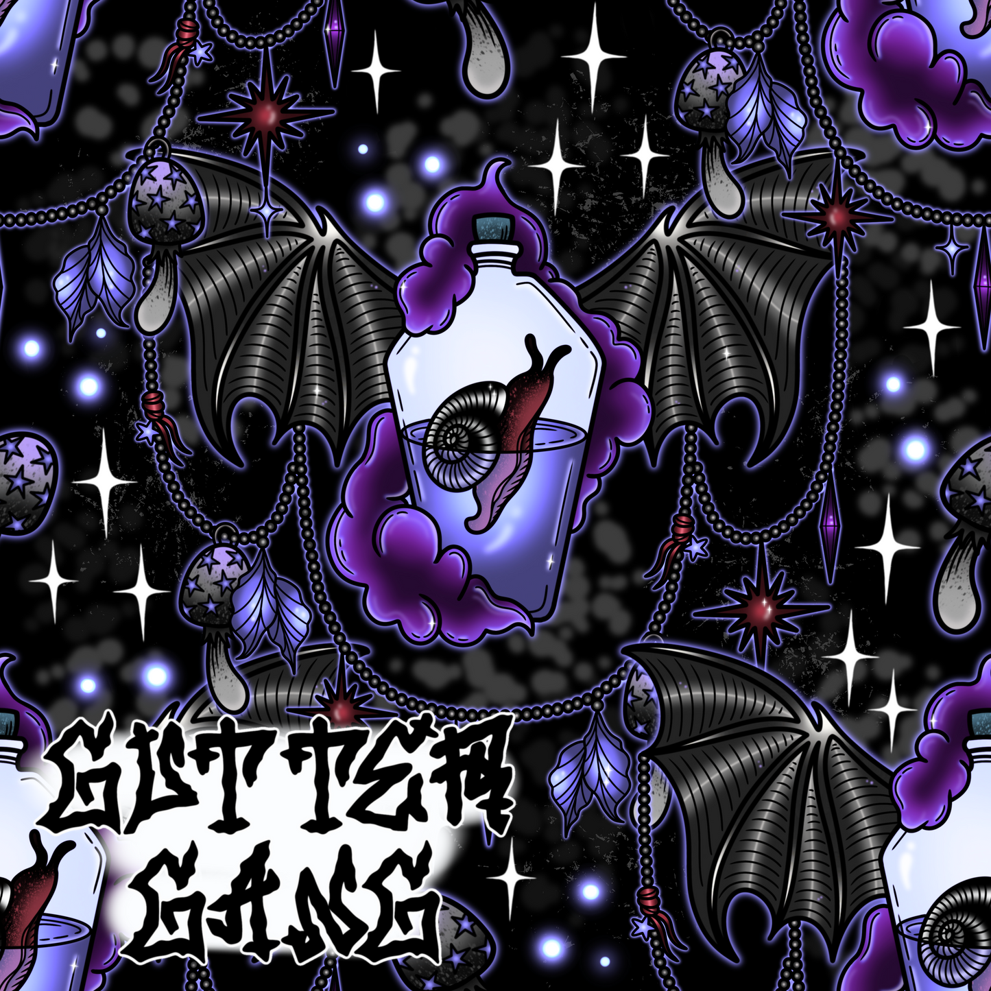 Snail Knick Knack Chain #4 Seamless File