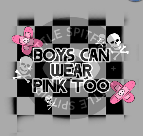 Boys Can Wear Pink Too PNG