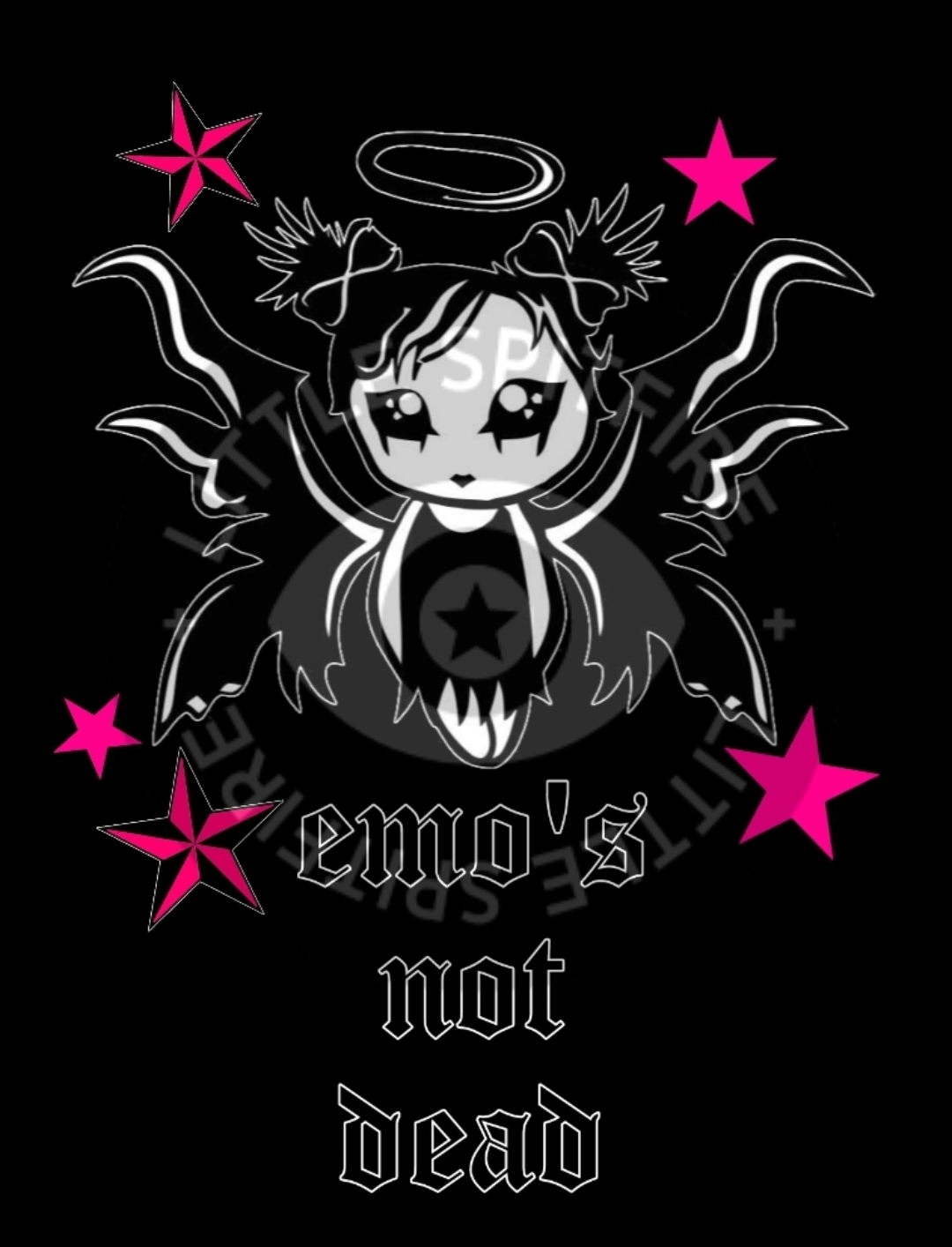 Girl Emo's Not Dead PNG