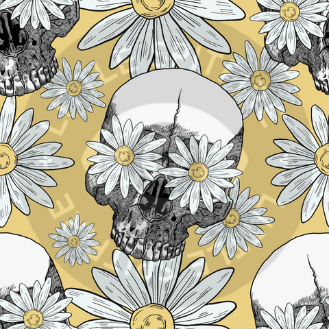 Daisy Eyes Skulls Seamless File