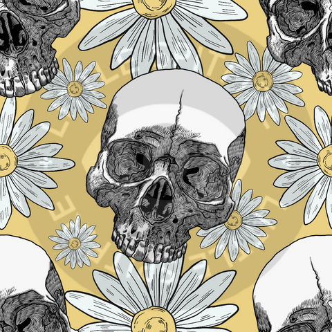 Daisy Skulls Seamless File