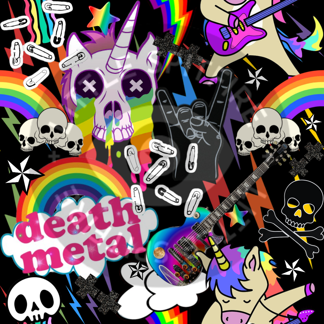 Rainbow Death Metal Seamless File