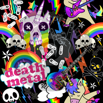 Rainbow Death Metal Seamless File