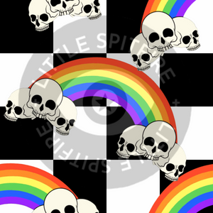 Rainbow Skulls Seamless File