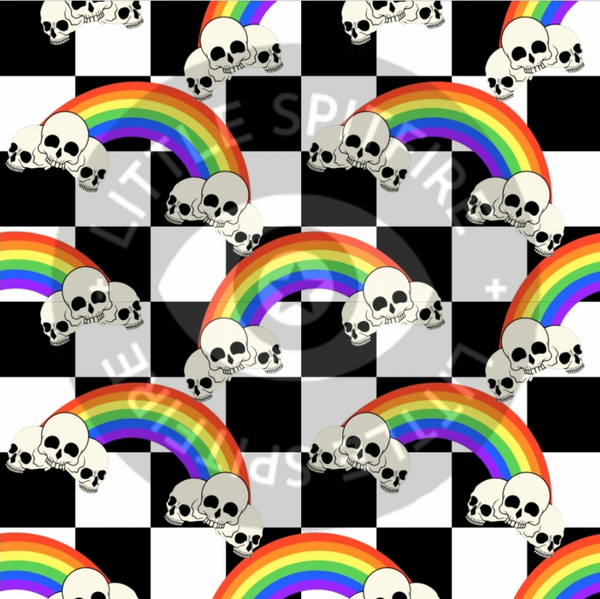 Rainbow Skulls Seamless File