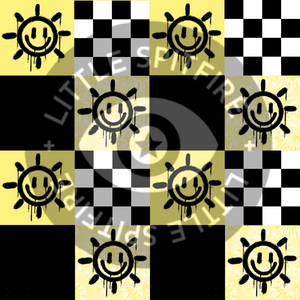 Sunny Smile Checkerboard Seamless File