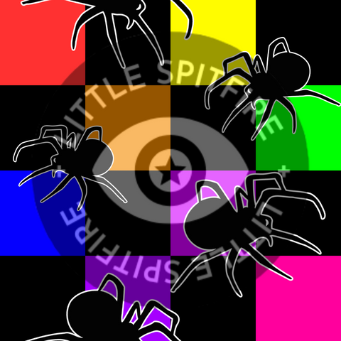 Rainbow Spiders Seamless File