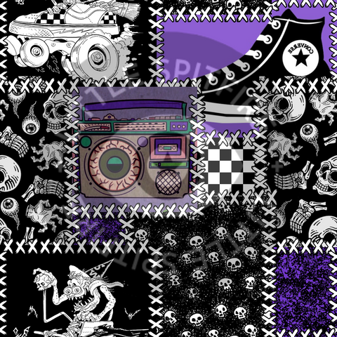 Punk Patchwork Seamless File