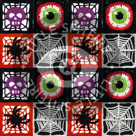 Spooky Granny Squares Seamless File