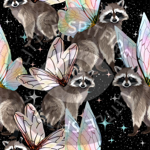 Fairy Racoons Seamless File