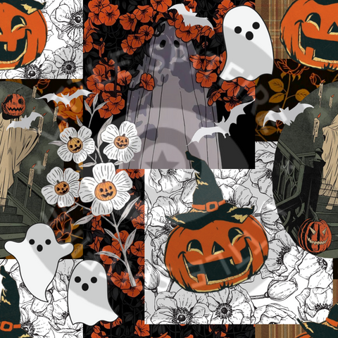 Vintage Halloween Seamless File