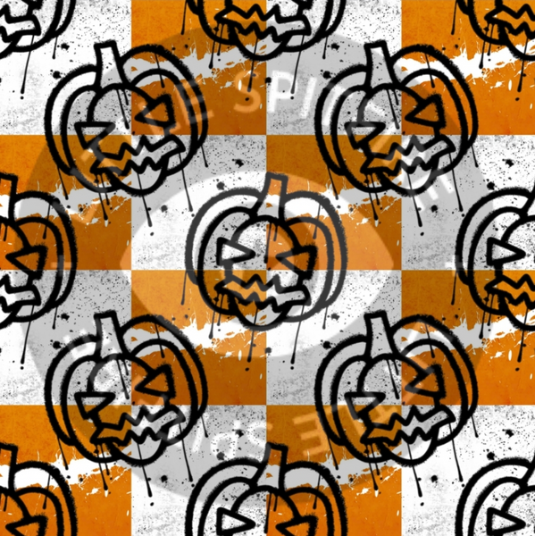 Graffiti Pumpkins Seamless File