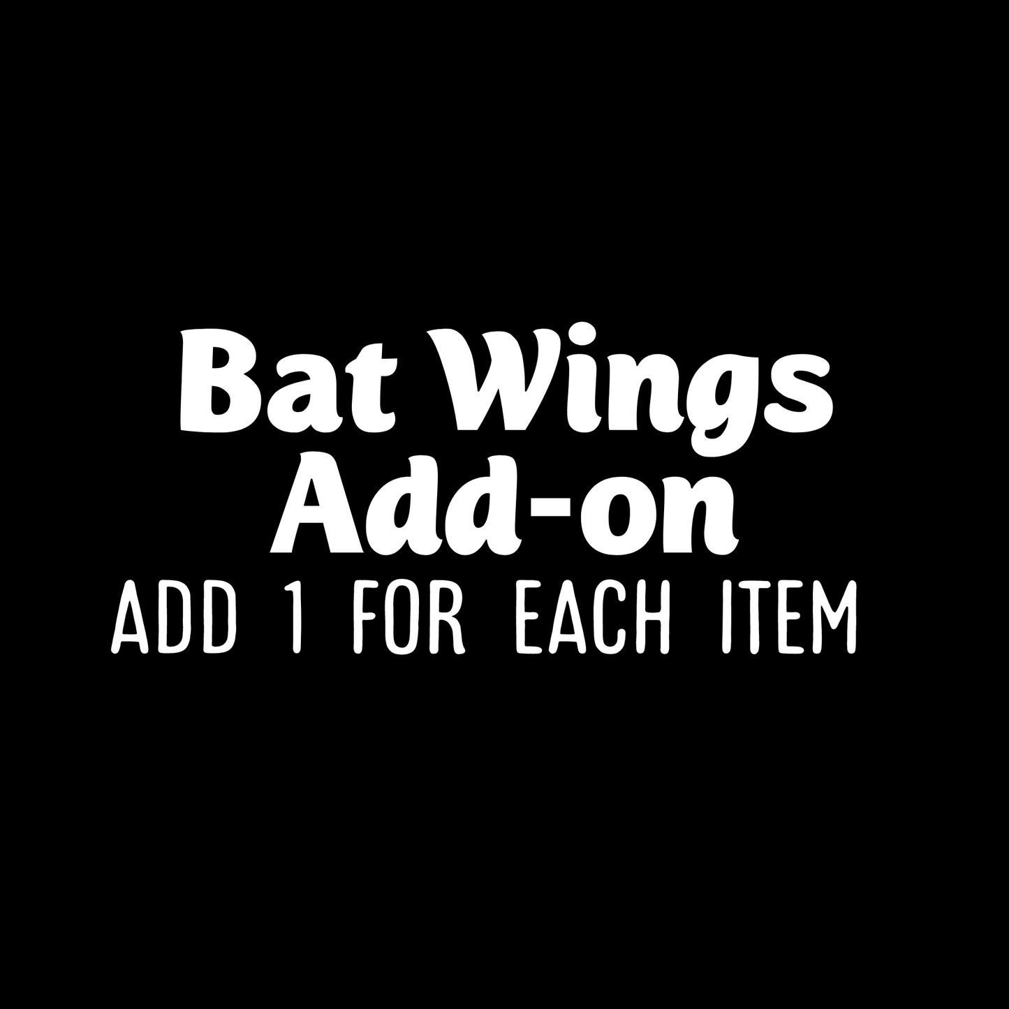 Bat Wings Add On (for long sleeves ONLY)