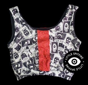 Ready To Ship 2X Sports Bra Red Tarot