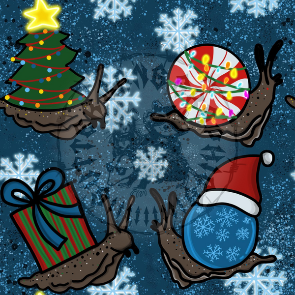 Festive Snails Seamless File