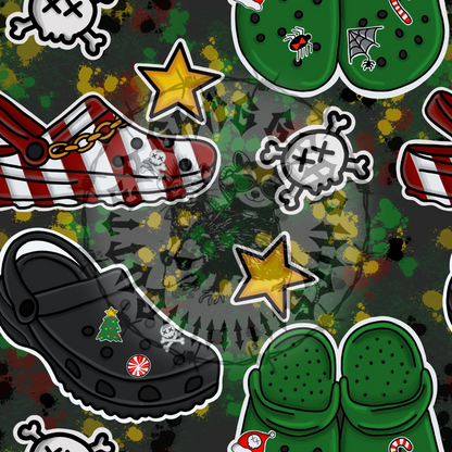 Christmas Gator Shoes Seamless File