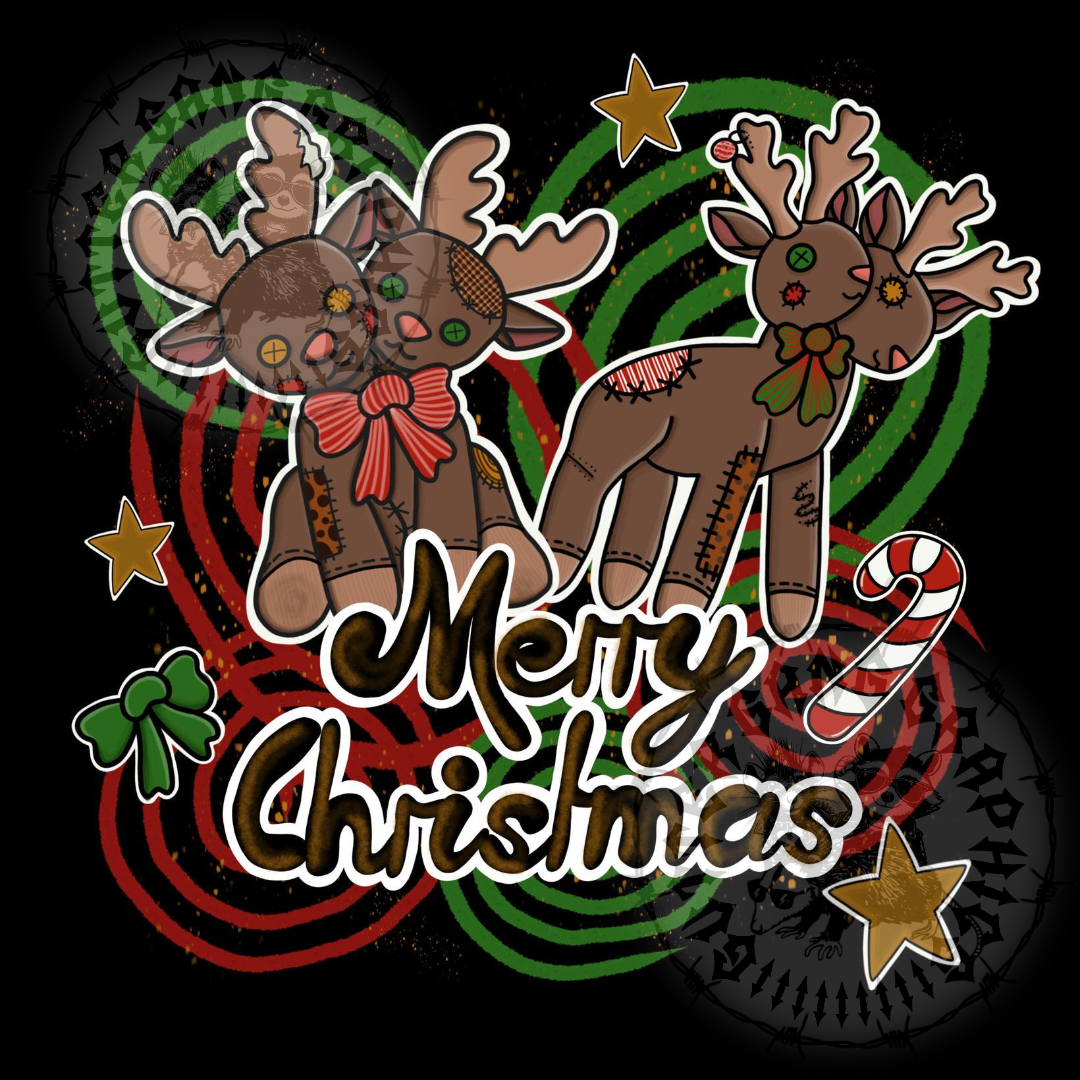 Conjoined Reindeer Stuffy PNG