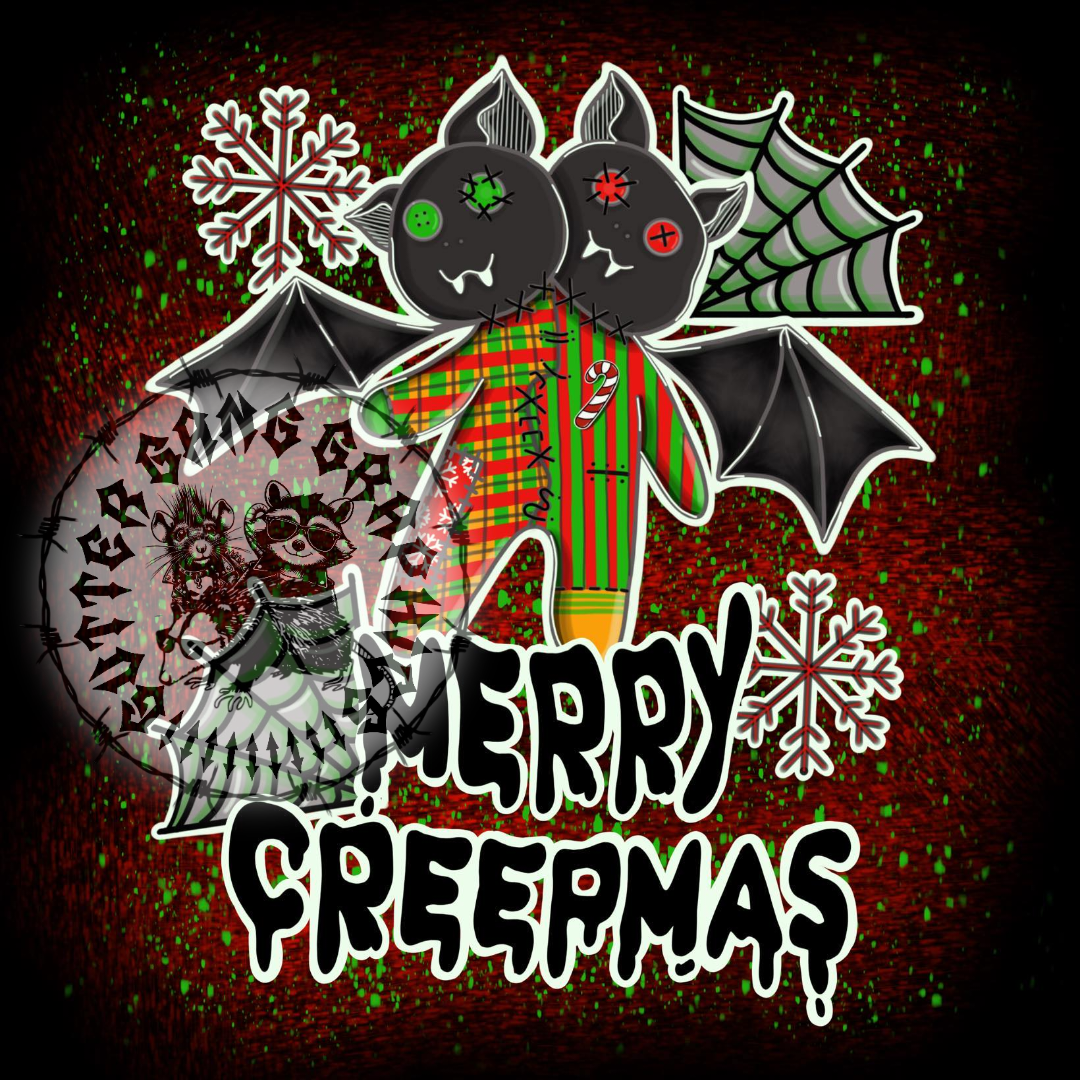 Christmas Jammies Two-headed Bat PNG