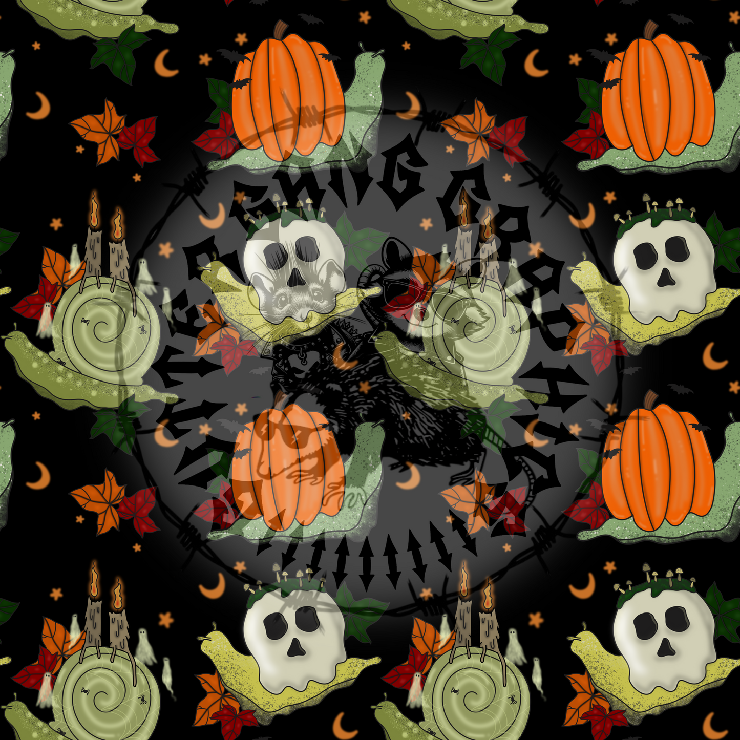 Fall Snails Seamless File