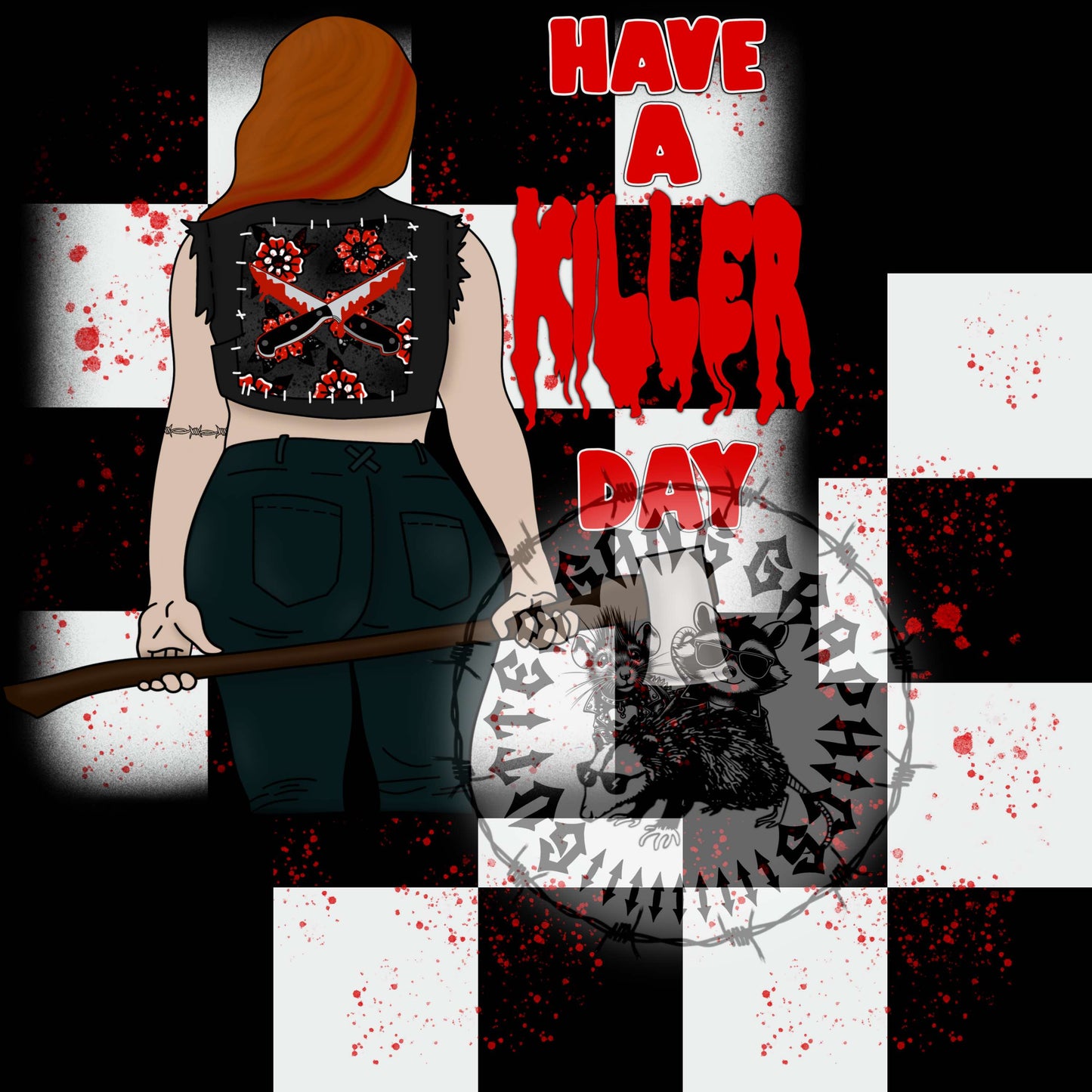 Have A Killer Day Seamless & PNG PACK